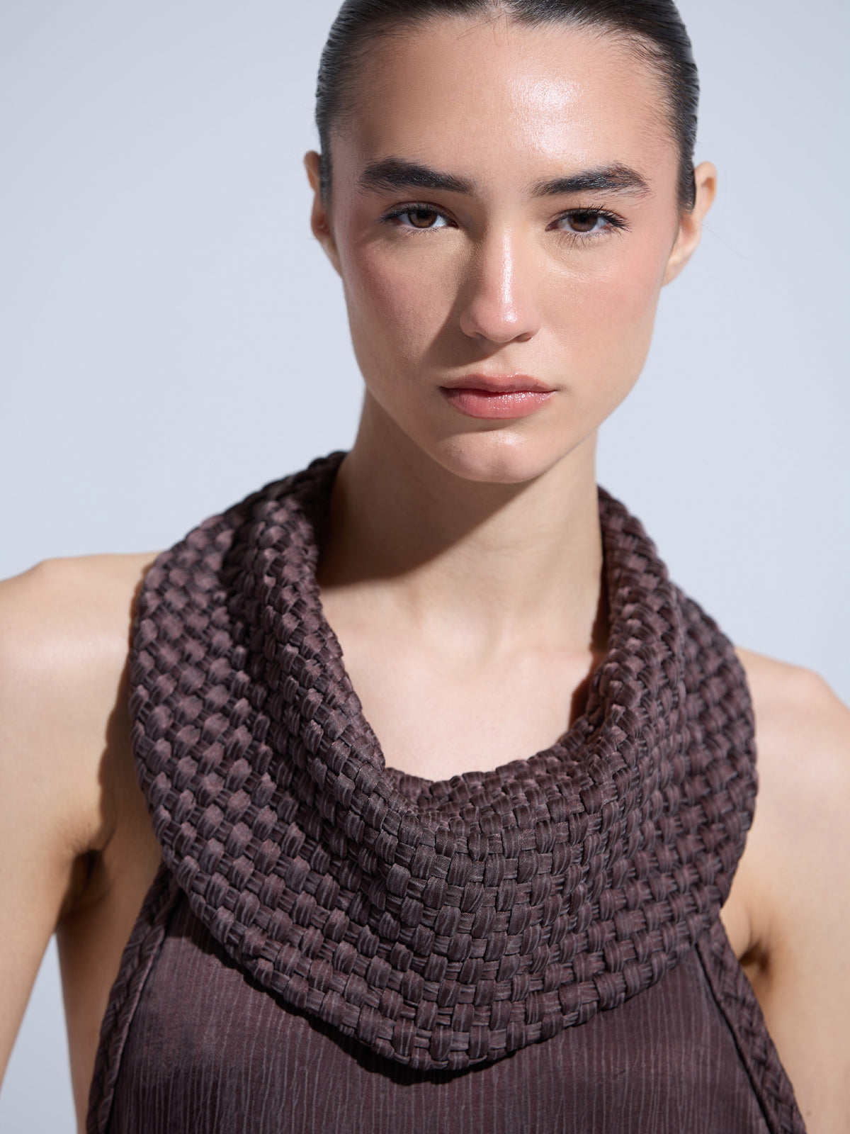 REN 20 - Vestido cuello tejido