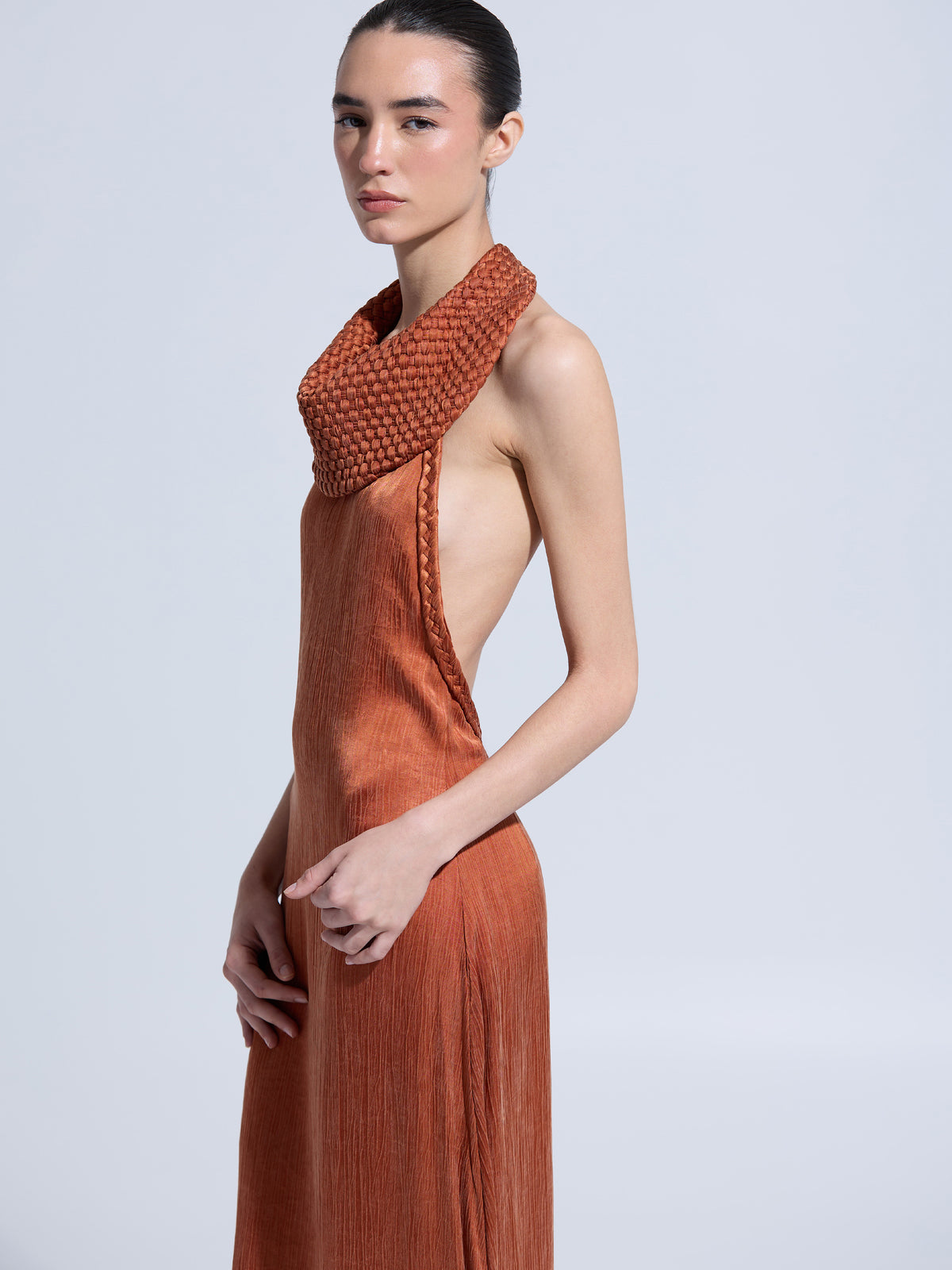 REN 20 - Vestido cuello tejido
