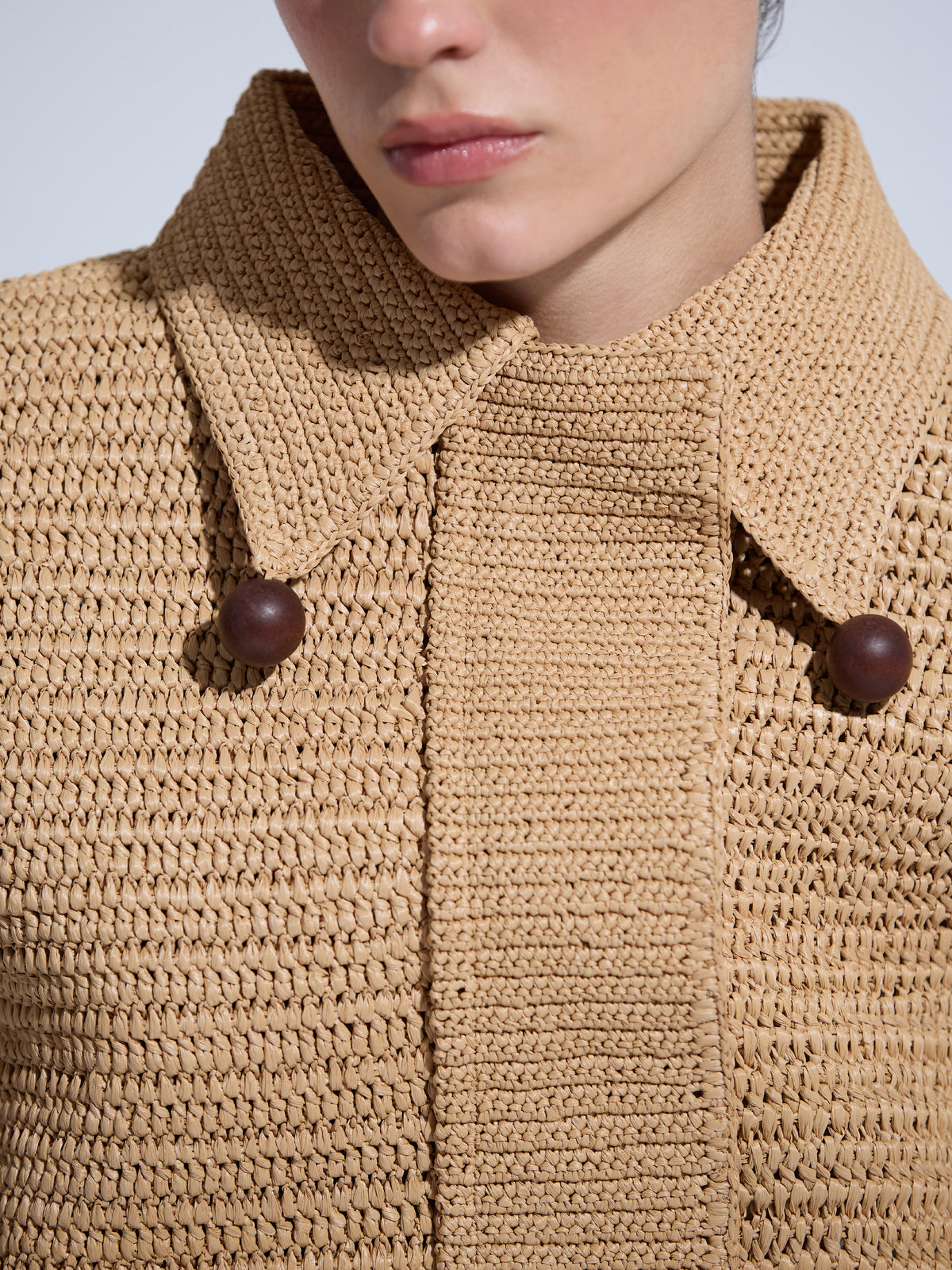 REN 14 - Chaqueta en Crochet de Rafia