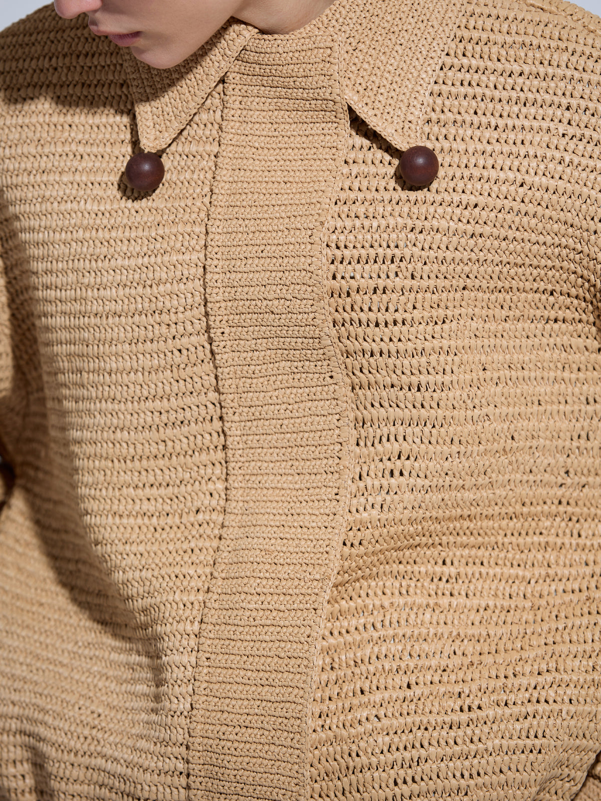 REN 14 - Chaqueta en Crochet de Rafia